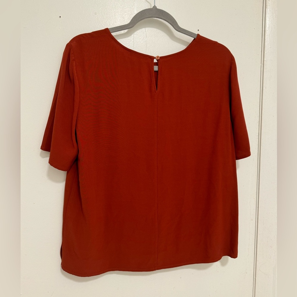 Eileen Fisher Tencel Short Sleeve Top Size Small🔥 - Picture 2 of 5